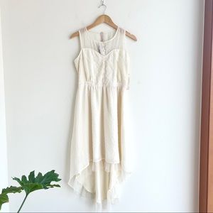 NEW Mystree Hippie Lace High Low Dress